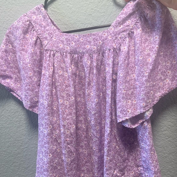 SOLD Cat and jack purple girls top si3 large - Picture 2 of 5